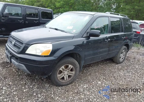 2004 Honda Pilot Ex-L из США, поврежденный, VIN 2HKYF18534H583017